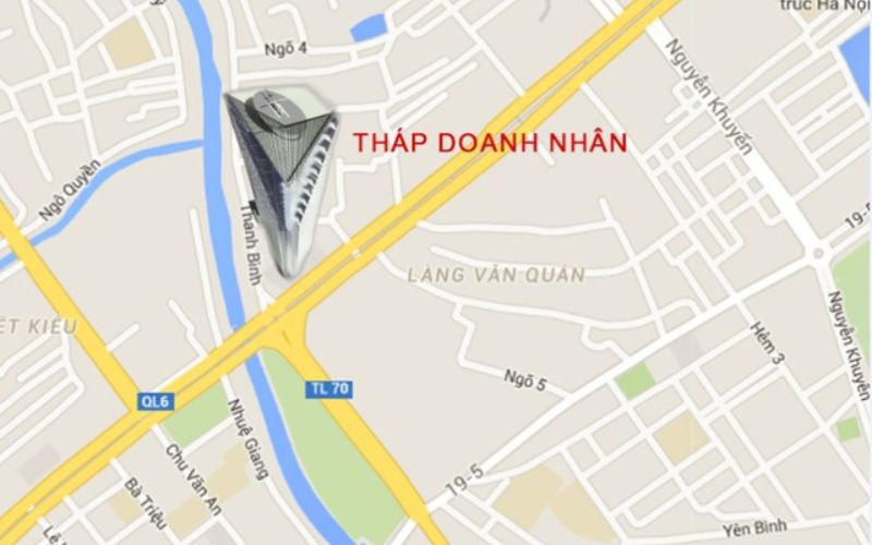 vị trí tháp doanh nhân